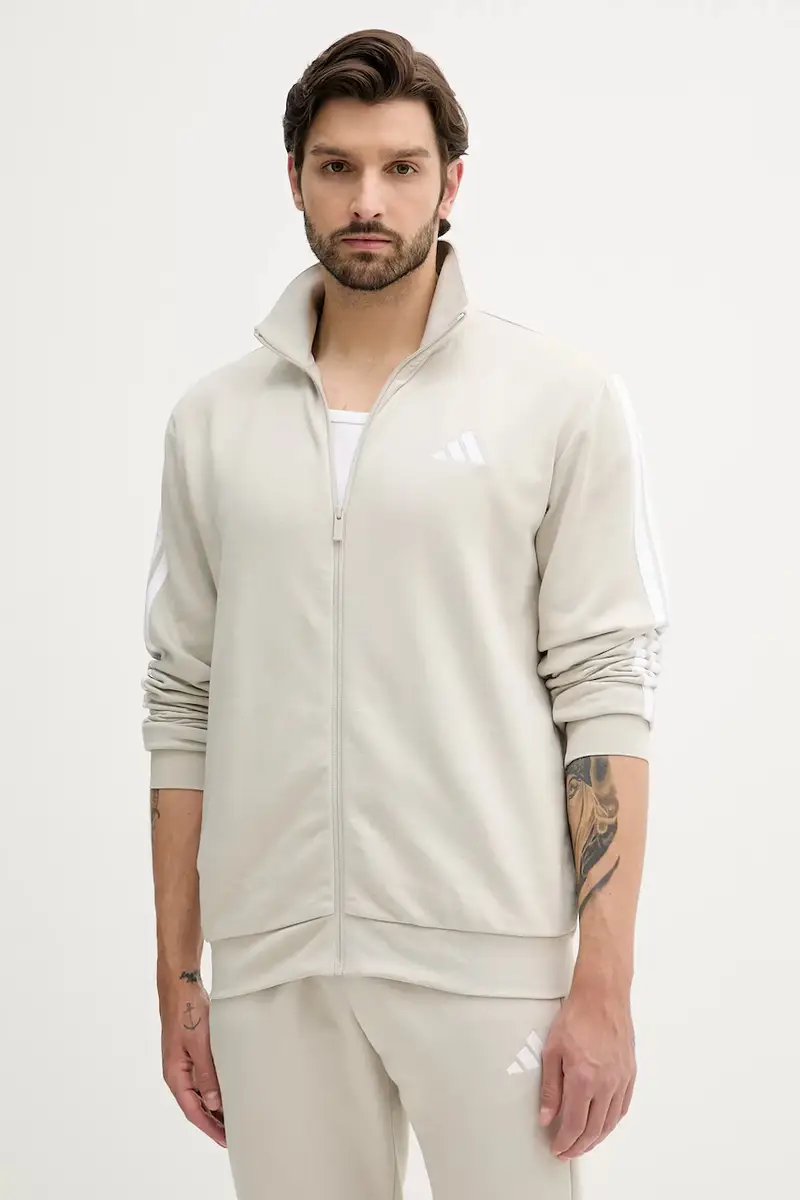 tuta da ginnastica 3-Stripes uomo colore beige JX5547 miniatura 2