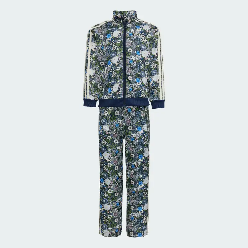 Tuta da ginnastica adidas Originals x Liberty London Firebird per bambini Night Indigo miniatura 4