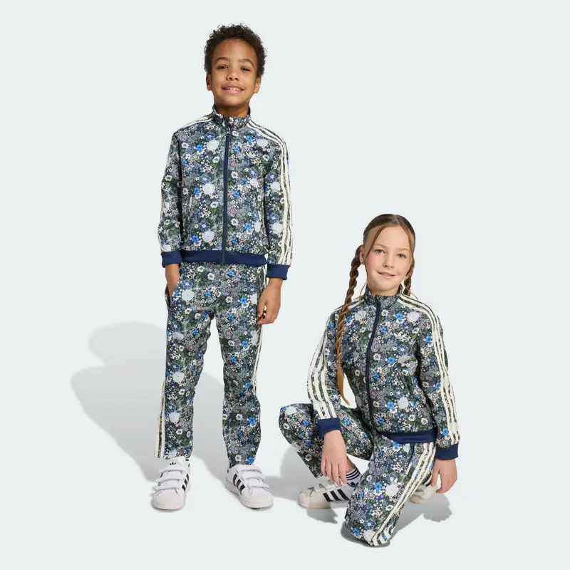 Tuta da ginnastica adidas Originals x Liberty London Firebird per bambini Night Indigo