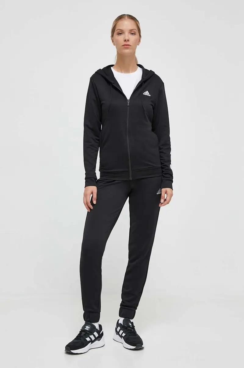 tuta da ginnastica donna HZ2258 Nero