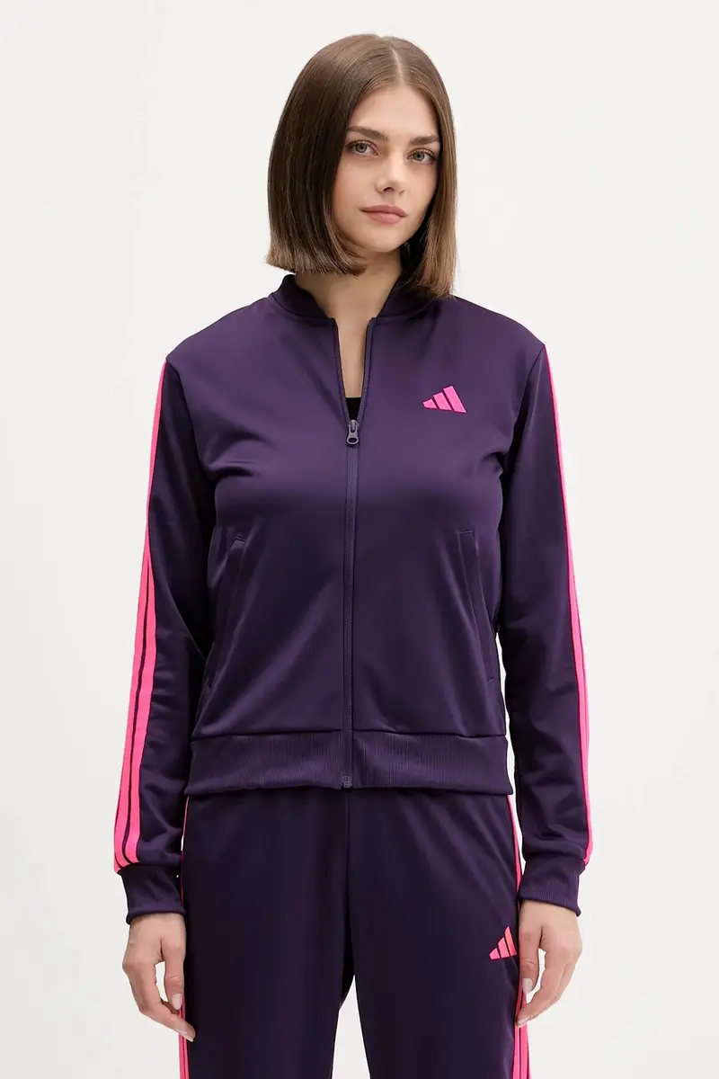 tuta da ginnastica Ess 3S donna colore violetto JX0510 miniatura 2