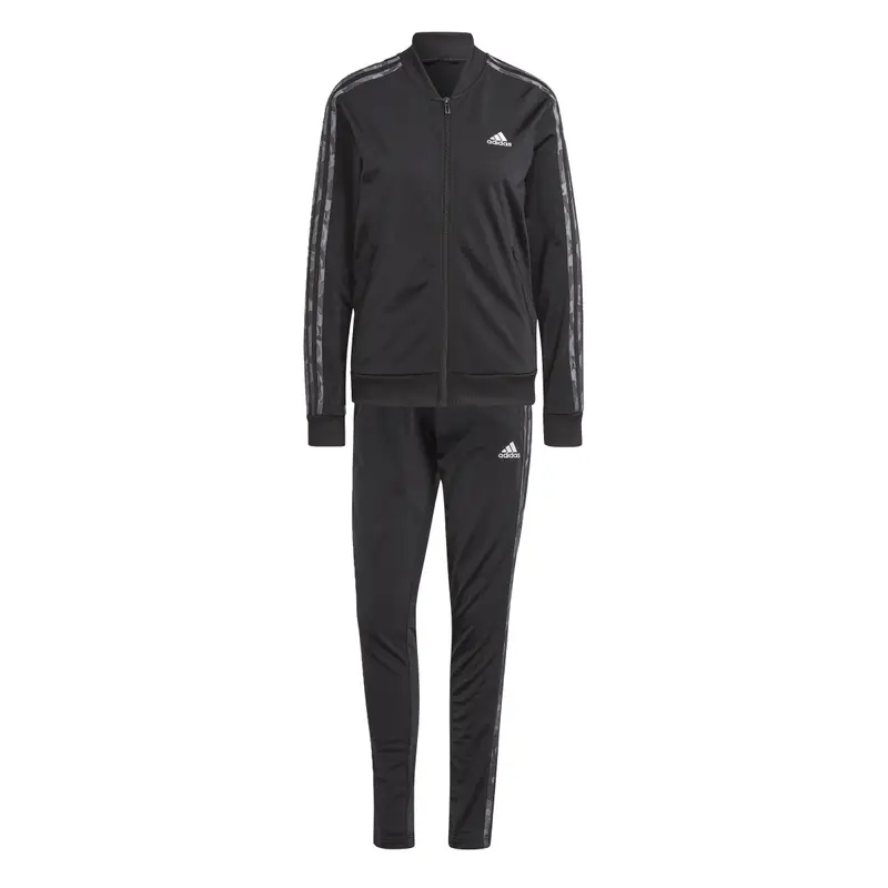 Tuta da ginnastica essenziale a 3 strisce da donna adidas Noir