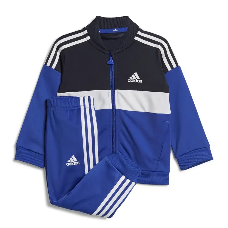 Tuta da ginnastica glitterata a strisce per bambini adidas Tiberio Bleu