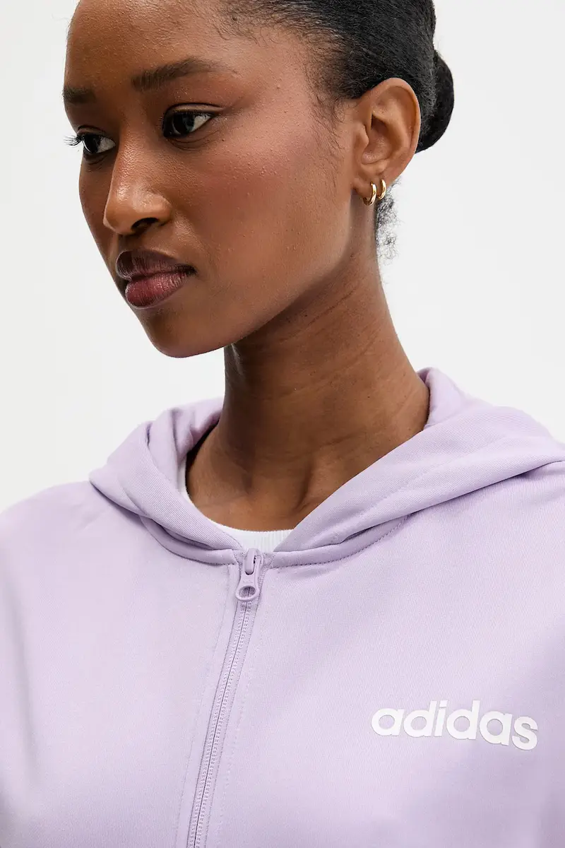 tuta da ginnastica Linear donna colore violetto JX0527 miniatura 5