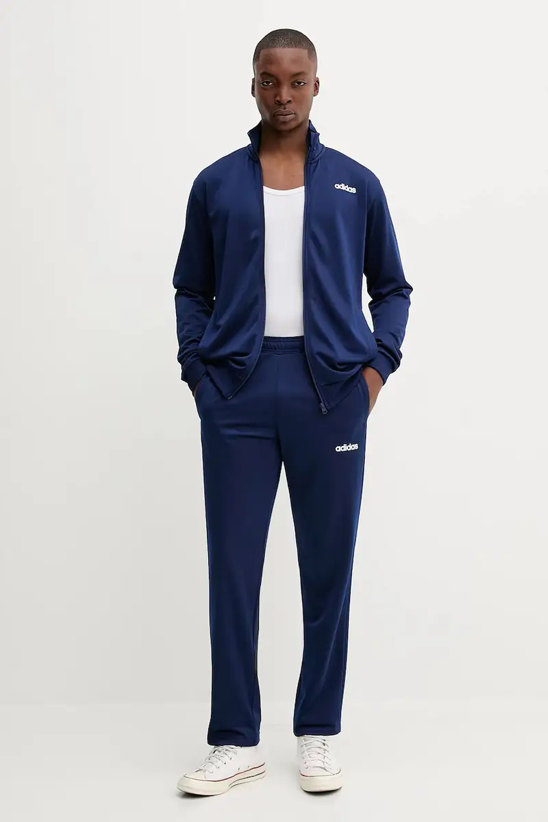 tuta da ginnastica Linear Tracksuit uomo colore blu navy JN1809