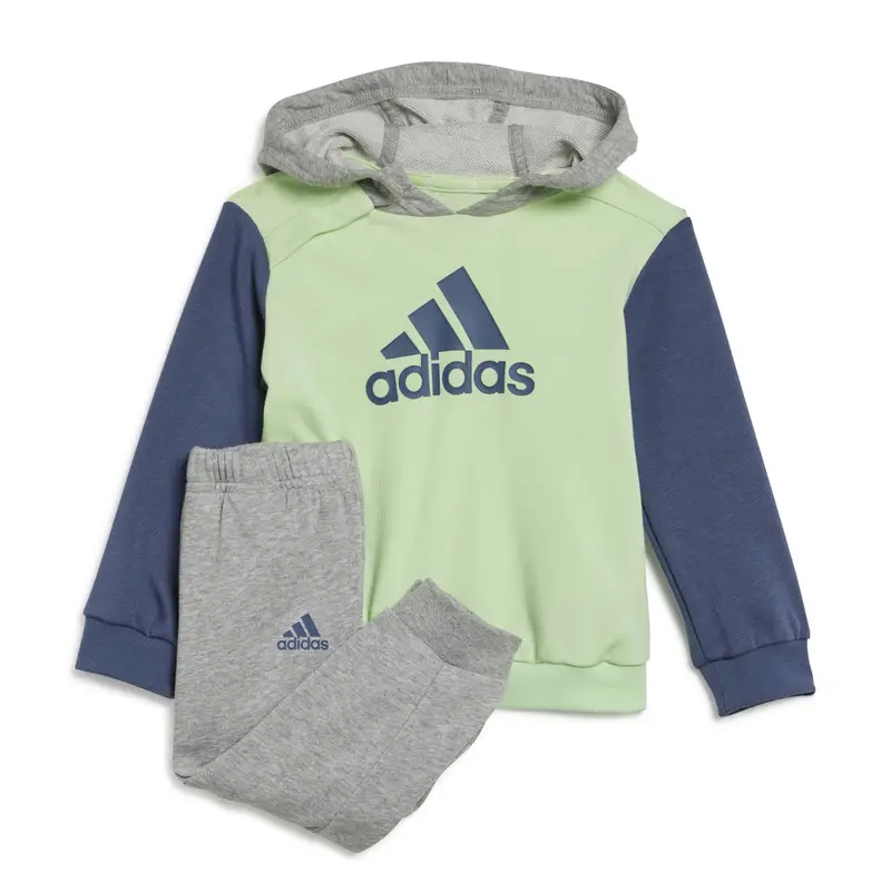 Tuta da ginnastica per bambini adidas Essentials Colorblock Vert