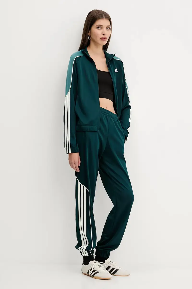 tuta da ginnastica Stadium donna colore verde JX0472