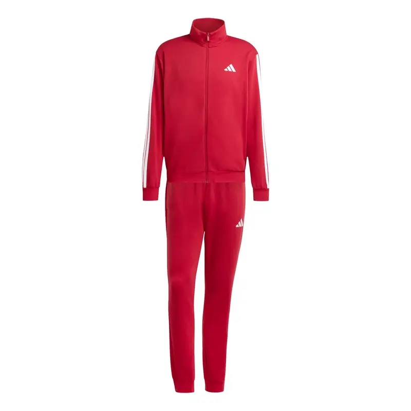 Tuta in pile adidas 3-Stripes Rouge