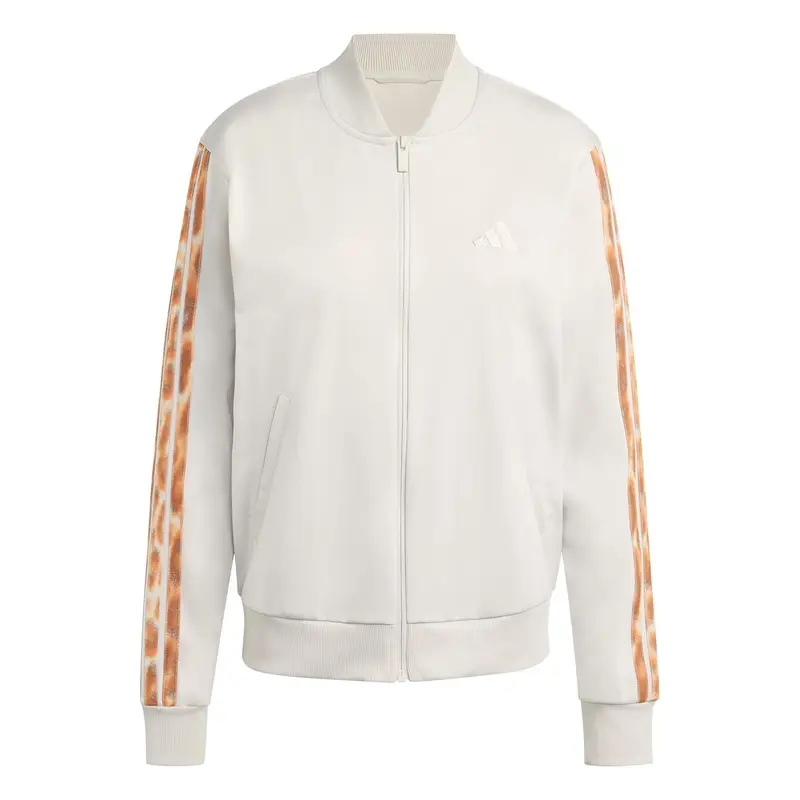 Tuta leopardata donna adidas 3-Stripes Beige