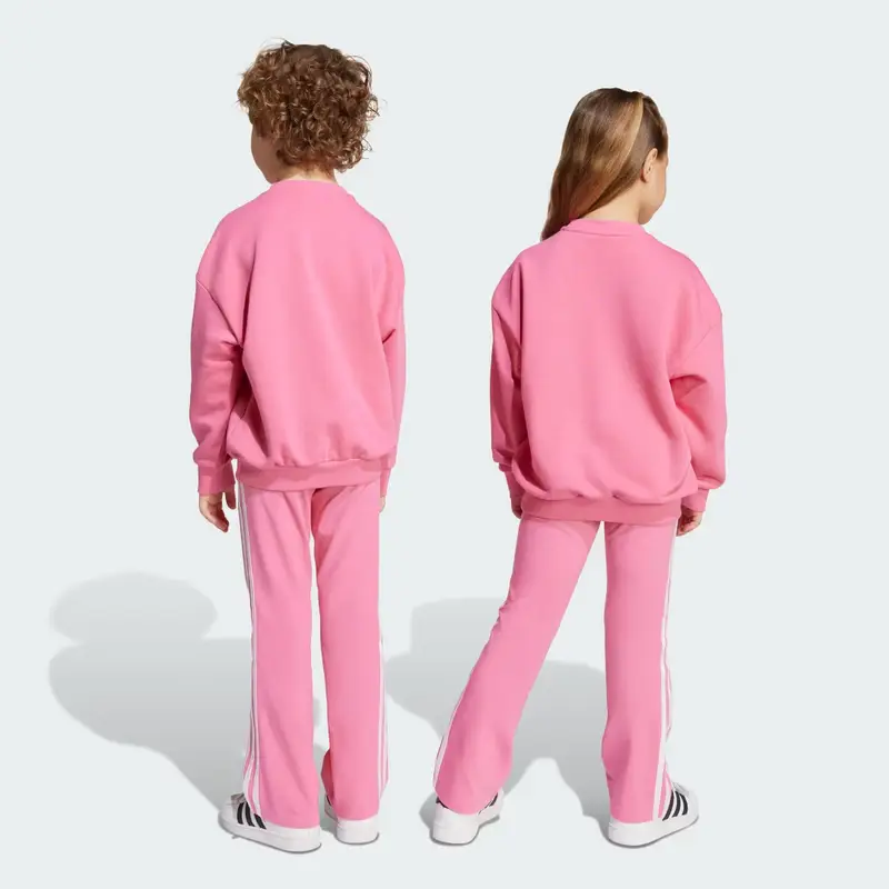 Tuta Loose Crew Flared Legging Kids Pink Fusion miniatura 2