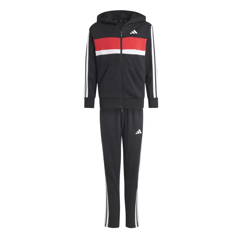 Tuta per bambini adidas Essentials Tiberio 3 Stripes Noir