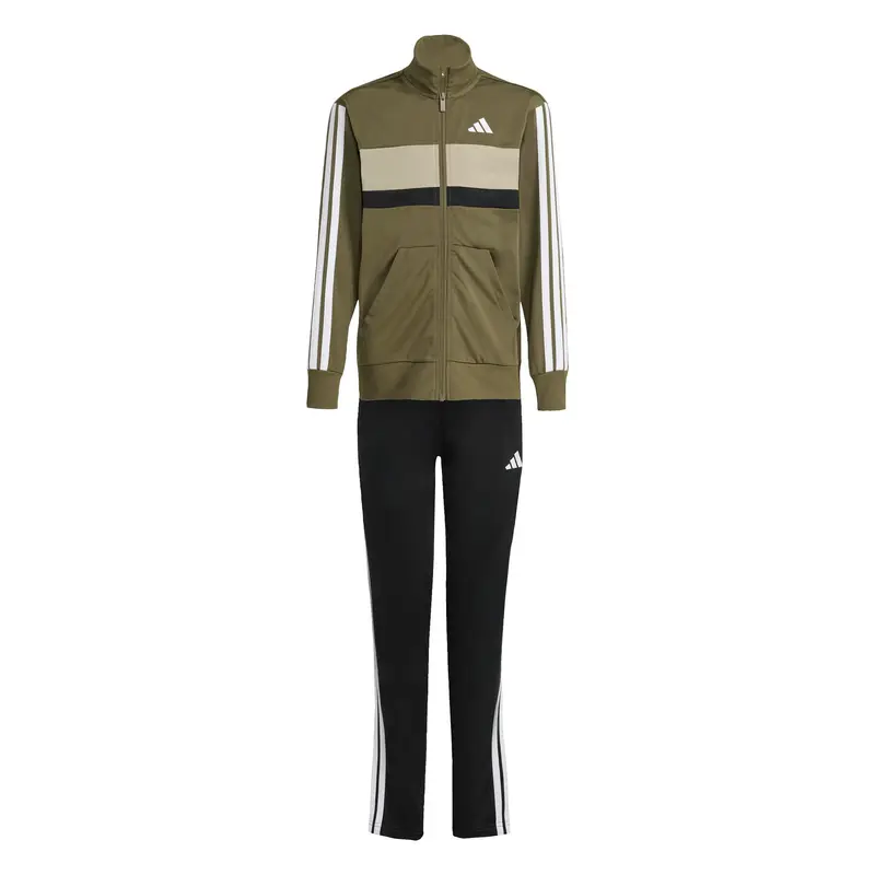 Tuta per bambini adidas Essentials Tiberio 3-Stripes Vert
