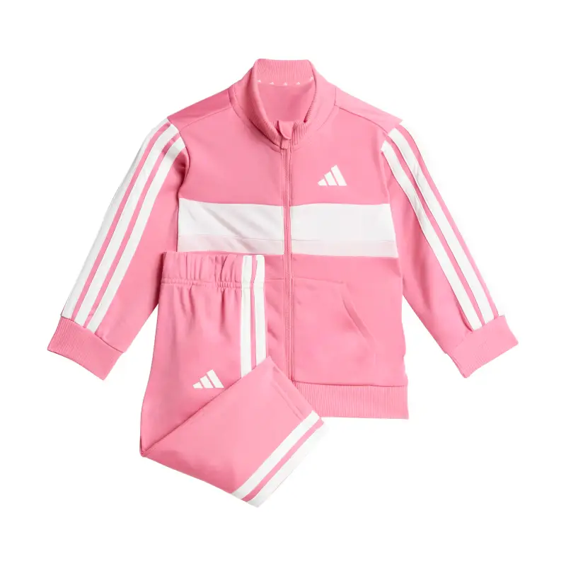 Tuta per bambini adidas Essentials Tibero 3-Stripes Rose