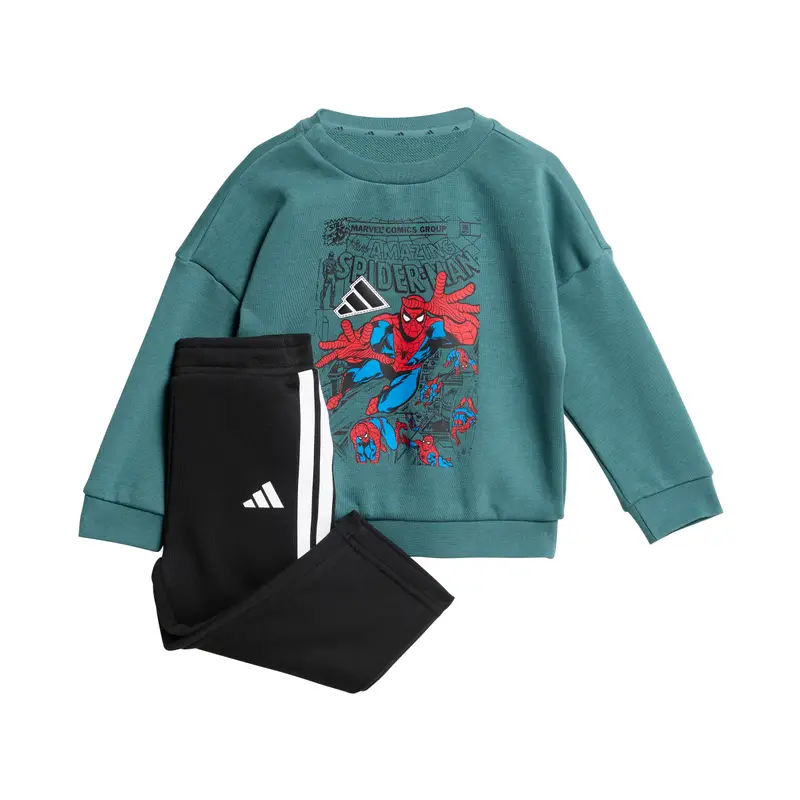 Tuta per bambini adidas Marvel Spider-Man Vert