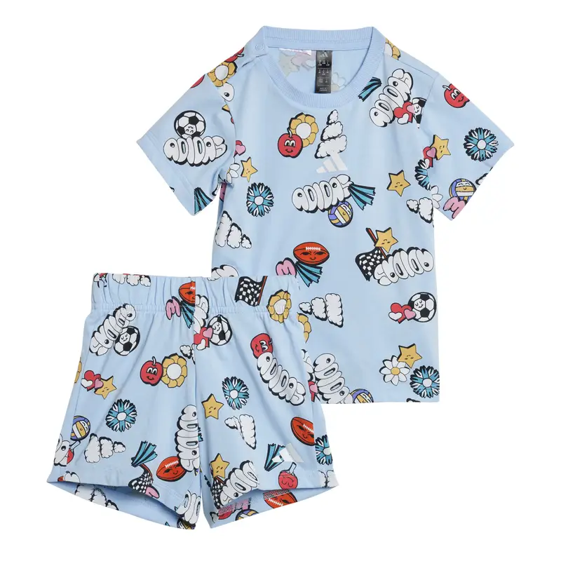 Tuta per bambini adidas Seasonal Essentials Fun Bleu