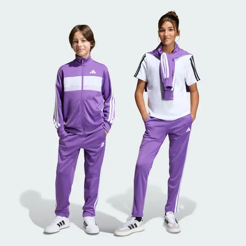 Tuta Seasonal Essentials Tiberio 3-Stripes Tricot Junior Active Purple