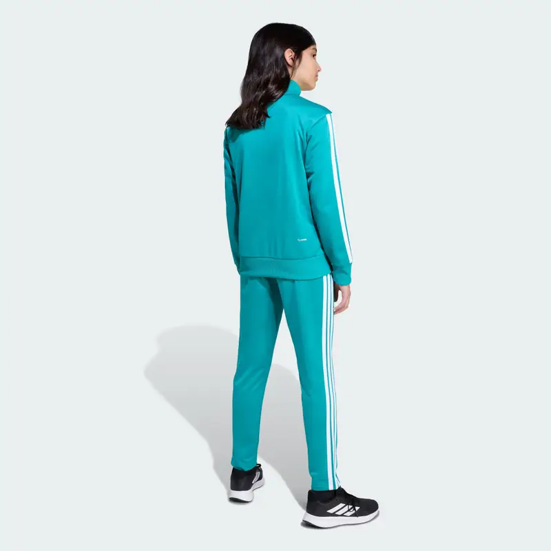 Tuta Seasonal Essentials Tiberio 3-Stripes Tricot Junior Pure Teal miniatura 3