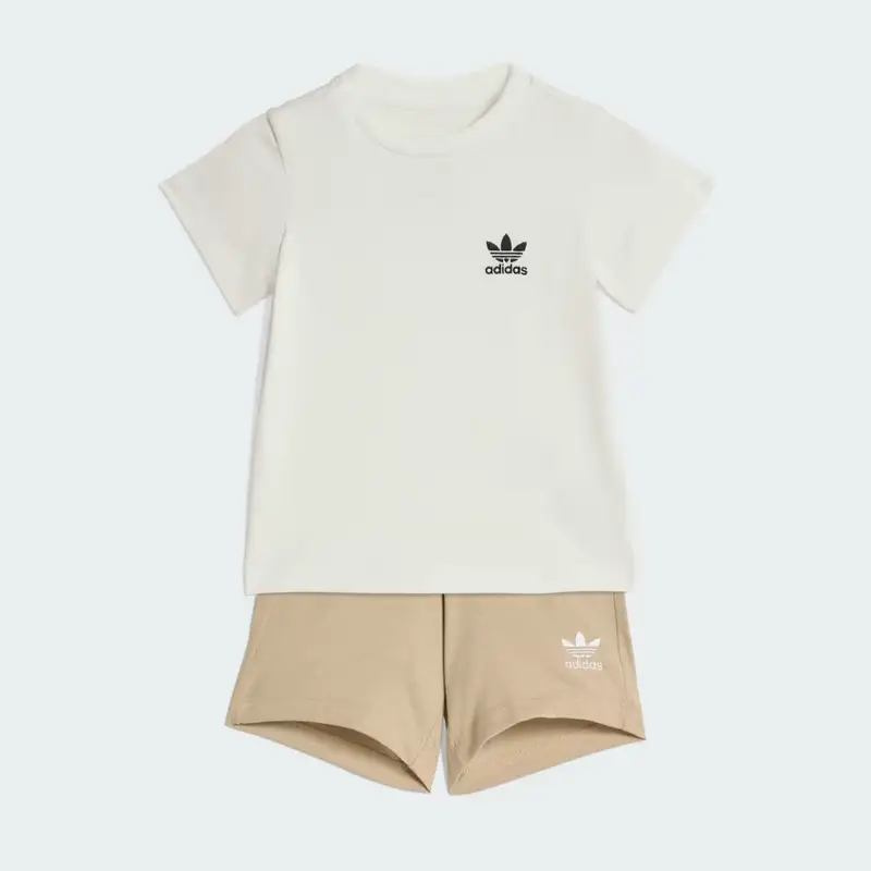 Tuta Shorts Tee Infant Stone Khaki