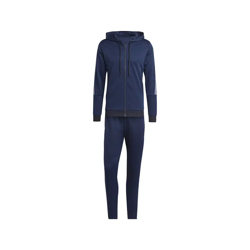 Tuta Sportiva Full Zip Con Cappuccio Blu Uomo S