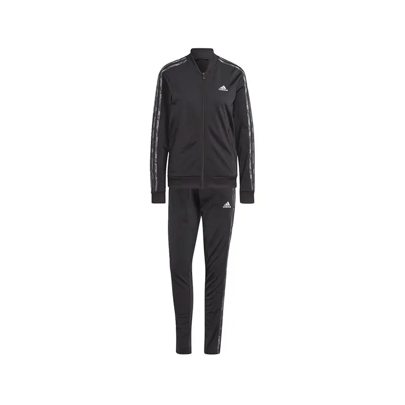 Tuta Sportiva Full Zip Con Cappuccio Nero Donna L