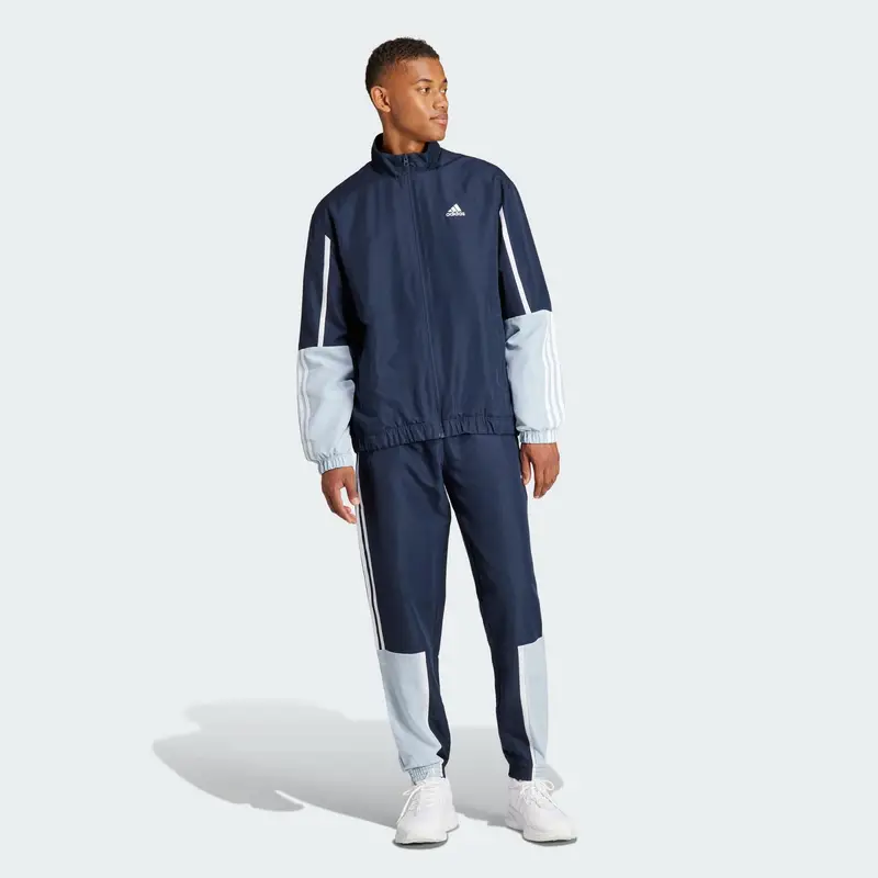 Tuta Sportswear Colorblock 3-Stripes | Adidas Blu petrolio
