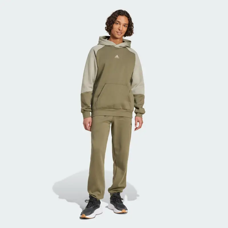 Tuta Sportswear Fleece Colorblock | Adidas Beige
