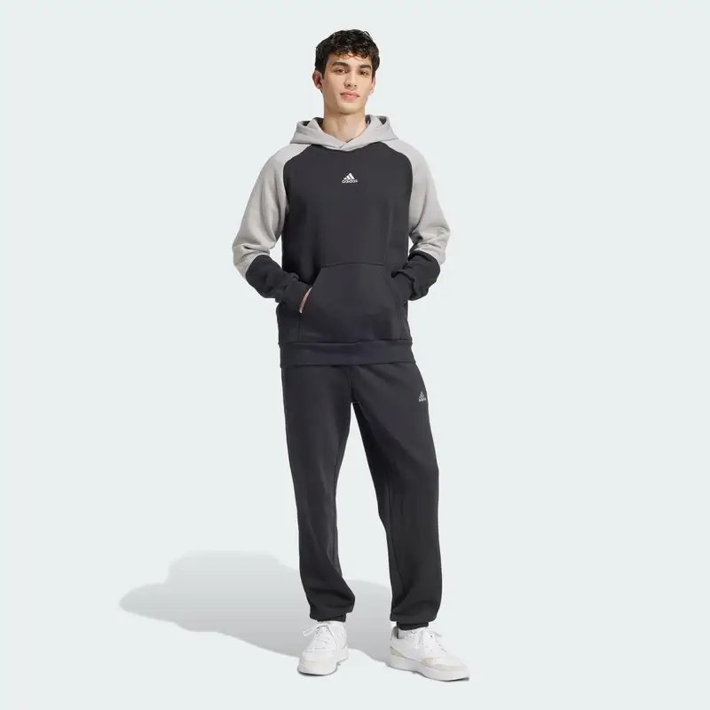 Tuta Sportswear Fleece Colorblock | Adidas Nero
