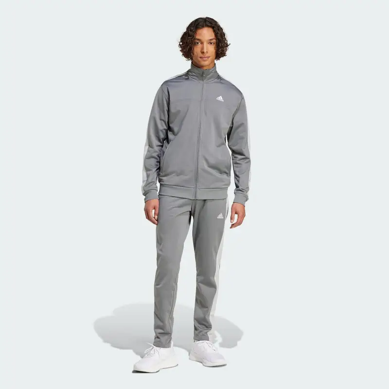 Tuta Sportswear Small Logo Tricot Colorblock | Adidas Grigio lunare
