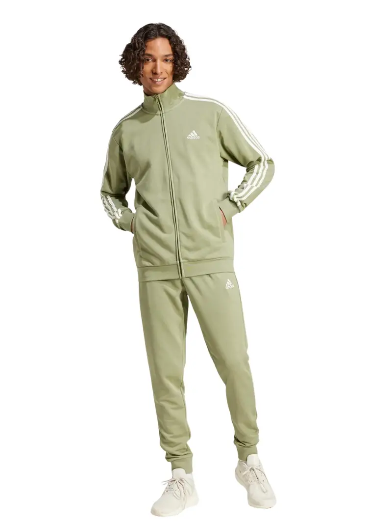 Tuta uomo adidas basic -stripes - verde | Adidas
