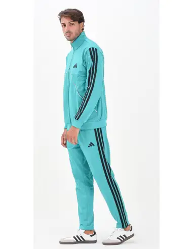 Tuta Uomo Adidas Sportswear Tricot Tiro-Inspired- Verde miniatura 2