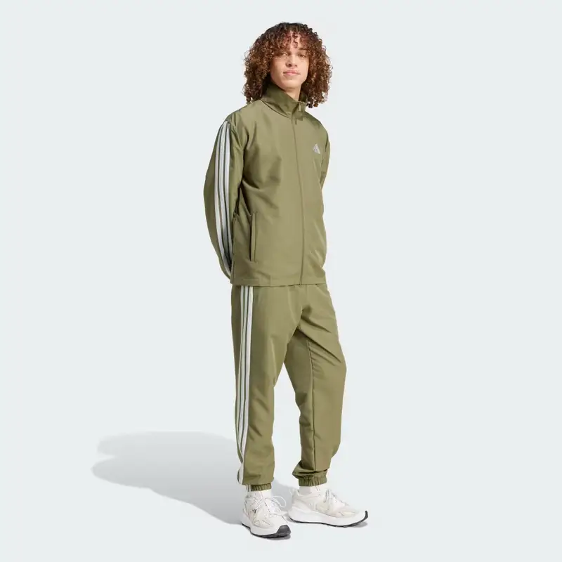 TUTE IN TESSUTO CON LE 3 STRISCE Olive Strata miniatura 3