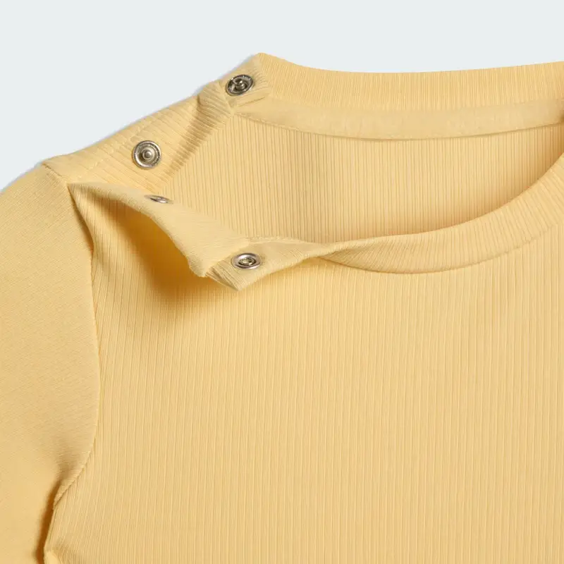 TUTINA REGULAR A MANICA CORTA A COSTINE Orange Tint miniatura 3