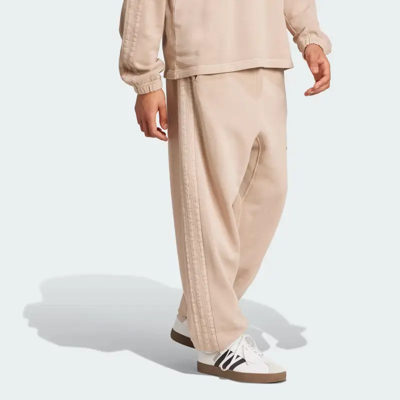 TUTTI GLI SZN Pantaloni larghi in French Terry lavato Warm Sandstone miniatura 3