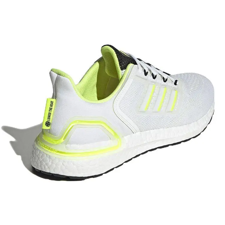 UltraBoost 20 LAB Bianco Giallo Solare Sneakers Unisex Calzature-Bianco Nero Assoluto GZ5007 36 miniatura 5
