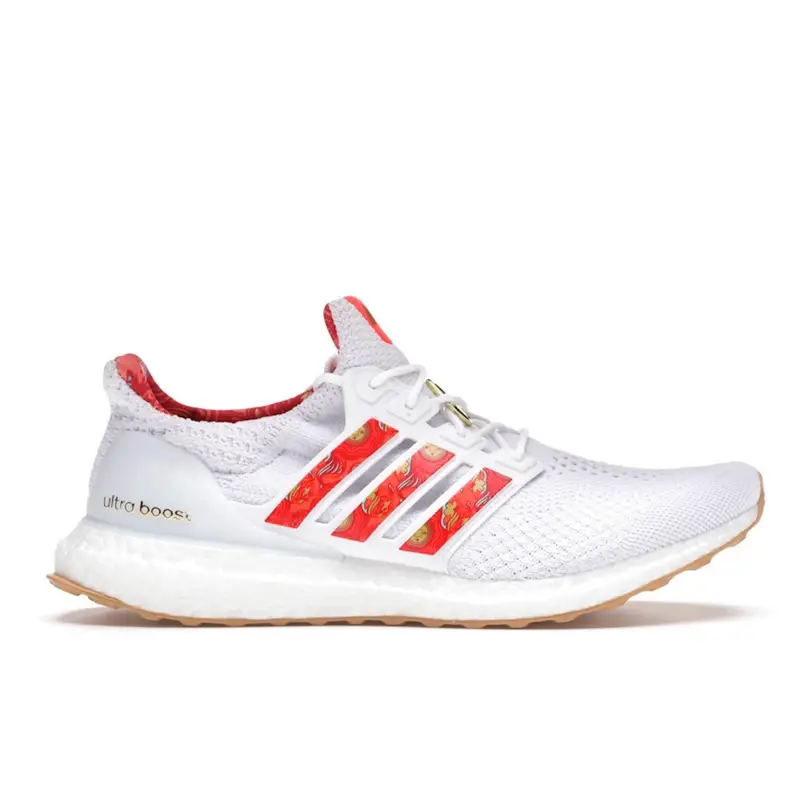 UltraBoost 5 0 DNA Capodanno Cinese Sneakers Unisex Bianco Bianco Nuvola Rosso Solare GW7659 38
