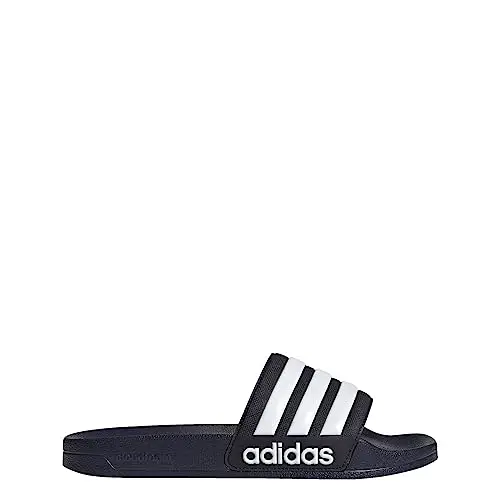 adidas Unisex Adilette Shower Slide Sandal, Legend Ink/White/Legend Ink, 7 US Men