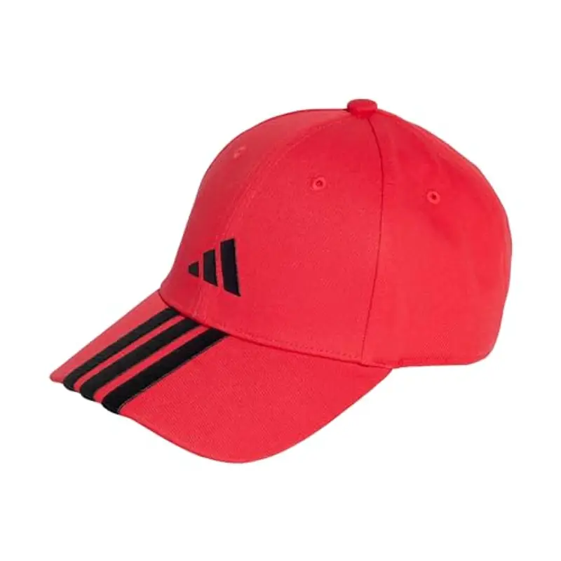 adidas Unisex - Adulto Bball 3S cap New Logo, Pure Ruby/Black, S