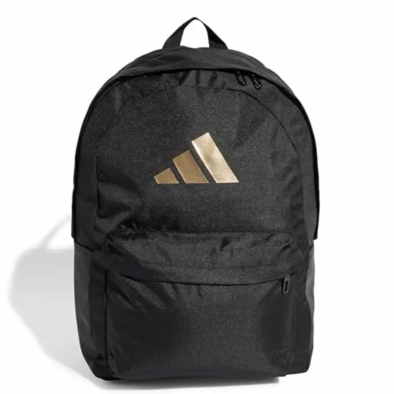 adidas Unisex - Adulto CLASSIC 3BARS BACKPACK, black/gold met., One Size