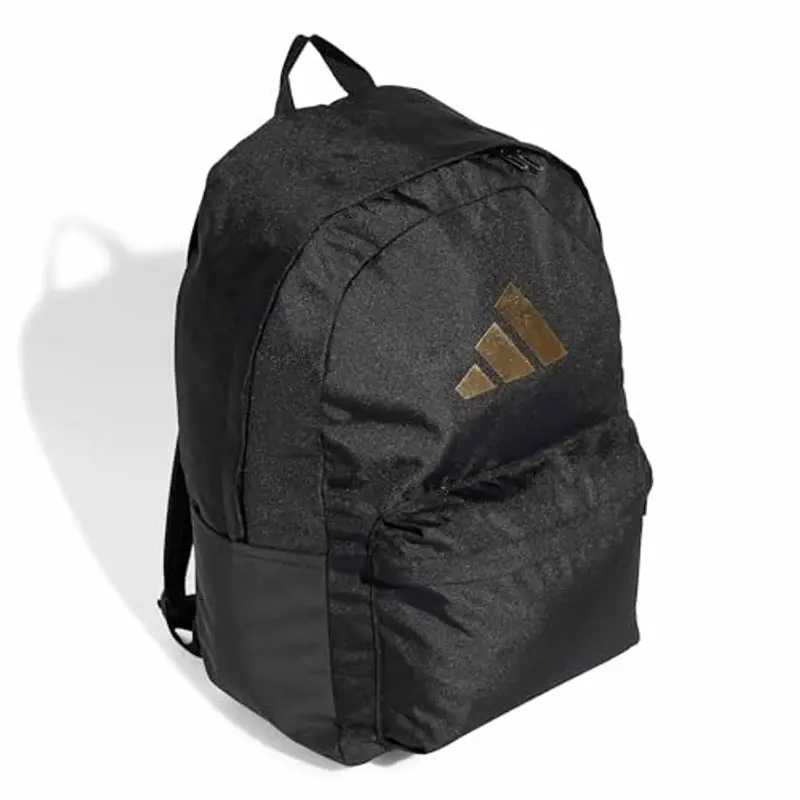 adidas Unisex - Adulto CLASSIC 3BARS BACKPACK, black/gold met., One Size miniatura 3