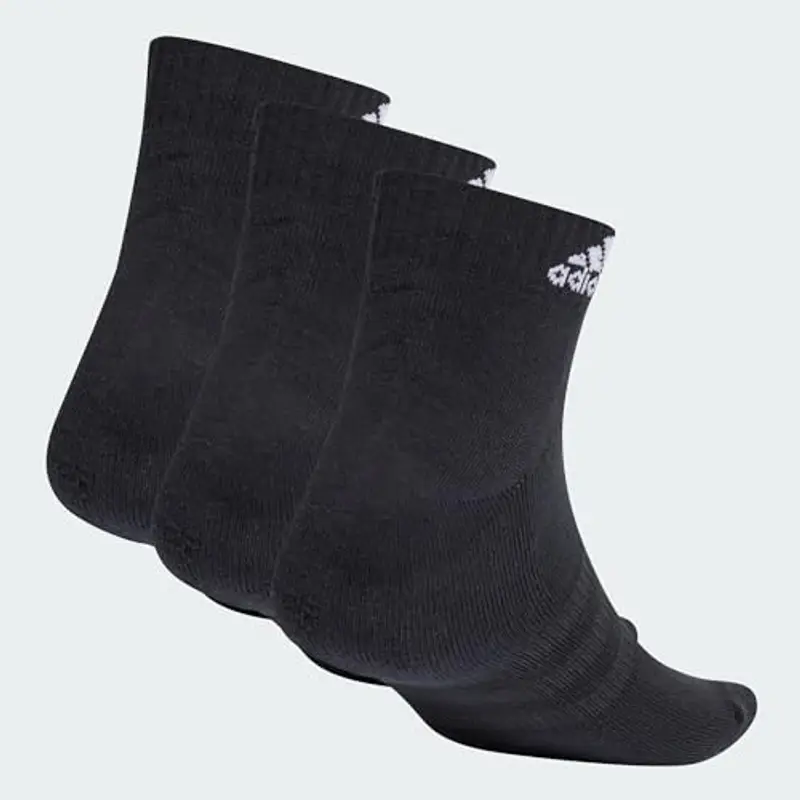 adidas Unisex - Adulto Cushioned Sportswear Ankle Socks 3 Pairs, Black / White, 4.5-6 miniatura 2