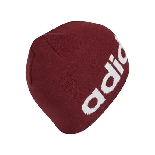 adidas Unisex - Adulto Daily Beanie, Shadow Red/White, S miniatura 2