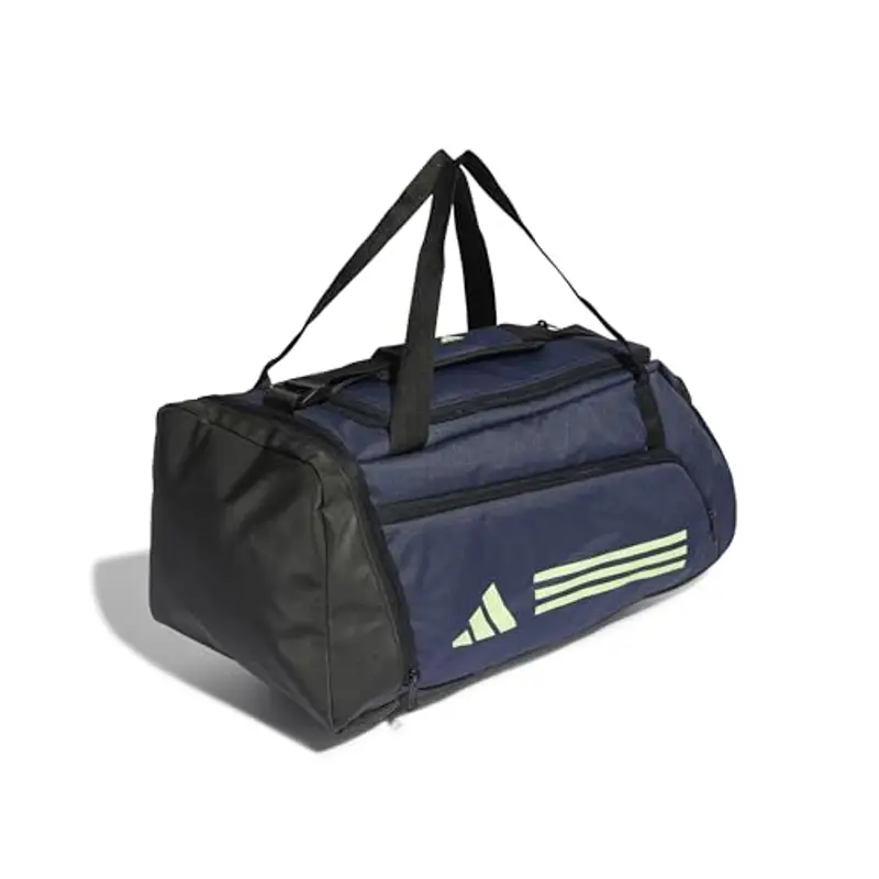 adidas Unisex - Adulto Essentials 3-Stripes Duffel Bag, shadow navy/green spark, XS miniatura 3