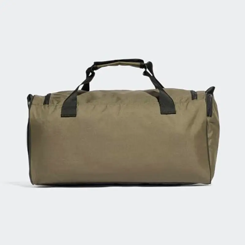 adidas Unisex - Adulto Essentials Linear Duffel Bag, Olive Strata/Black/White, M miniatura 2