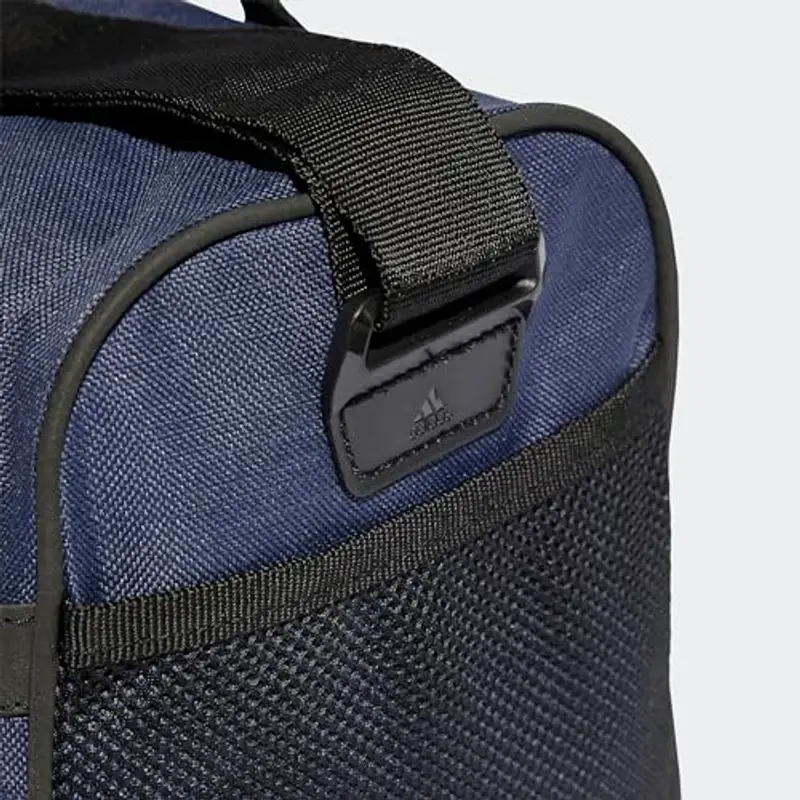 adidas Unisex - Adulto Essentials Linear Duffel Bag, Shadow Navy/Black/White, XS miniatura 3