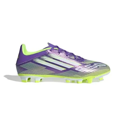 adidas Unisex - Adulto F50 Club Firm Ground/Multi Ground Football Boots, Purple Rush/Cloud White/Lucid Lemon, 38 EU miniatura 2