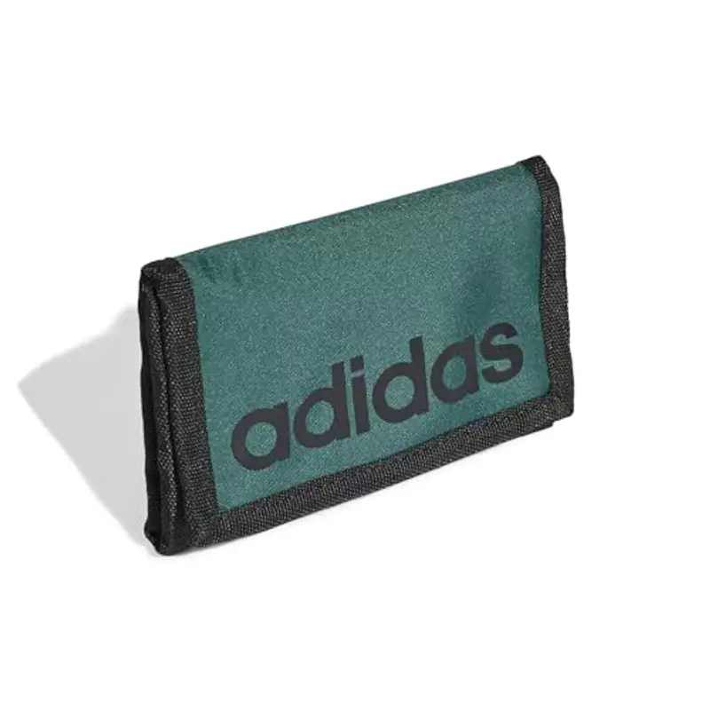 adidas Unisex - Adulto LINEAR WALLET, collegiate green/black, One Size miniatura 3