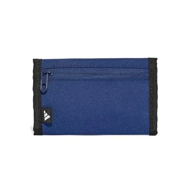 adidas Unisex - Adulto LINEAR WALLET, Dark Blue/White, One Size miniatura 2