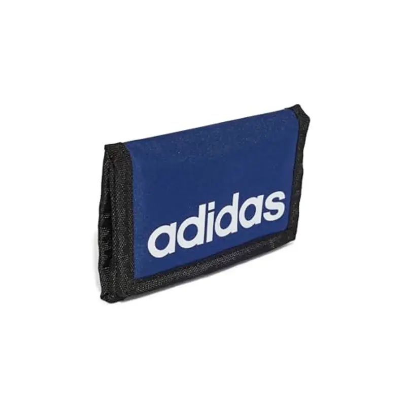 adidas Unisex - Adulto LINEAR WALLET, Dark Blue/White, One Size miniatura 3