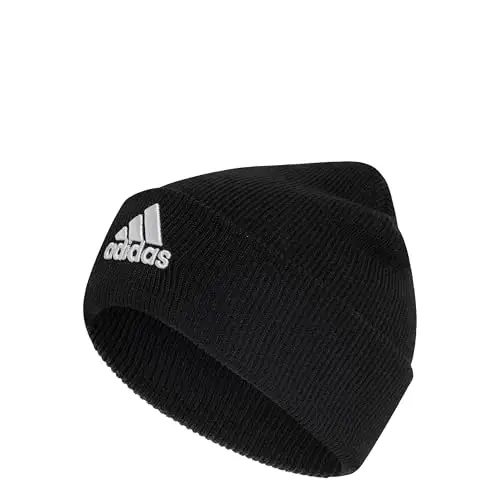 adidas Unisex - Adulto Logo Beanie, Black/White, L
