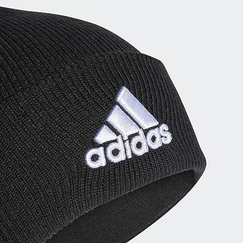adidas Unisex - Adulto Logo Beanie, Black/White, M miniatura 2